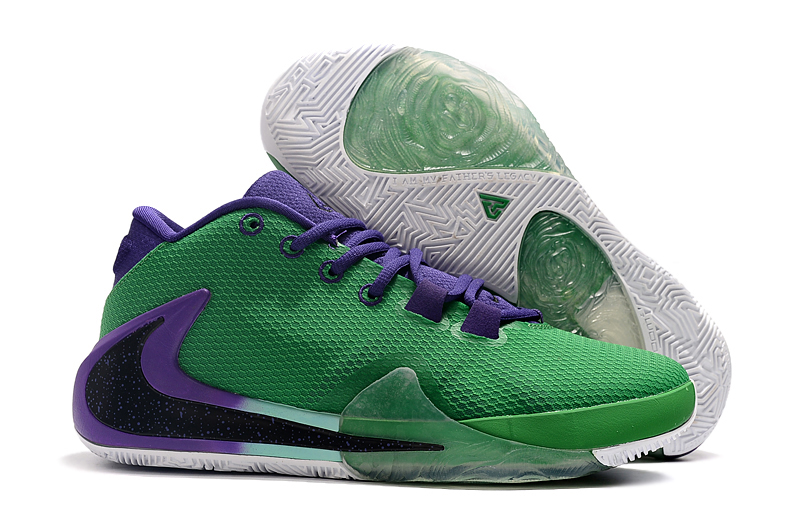 Nike Zoom Freak 1 Green Purple Black Shoes